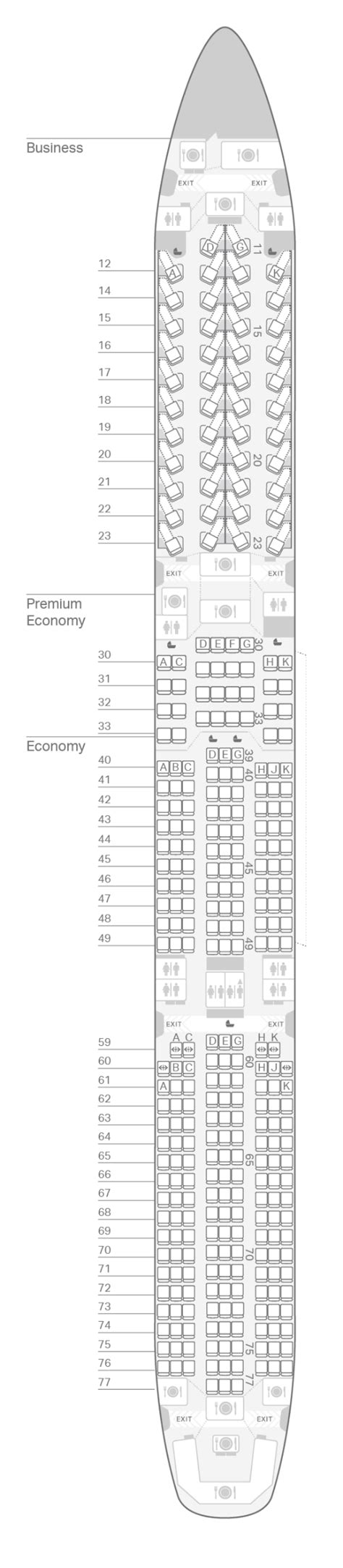 airbus a350 1000 plan.